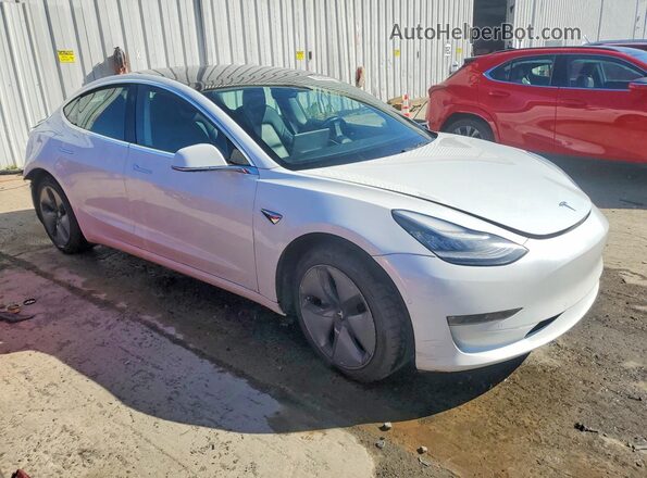 5YJ3E1EB5KF387955 2019 TESLA MODEL Белый Передняя правая четверть