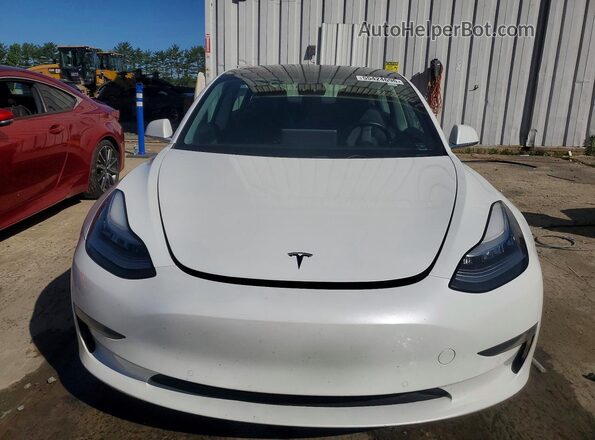 5YJ3E1EB5KF387955 2019 TESLA MODEL Белый Вид спереди