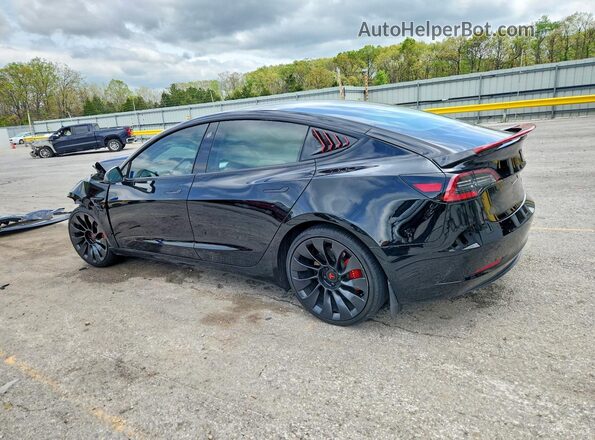 5YJ3E1EB5KF440346 2019 TESLA MODEL Black Հետևի ձախ