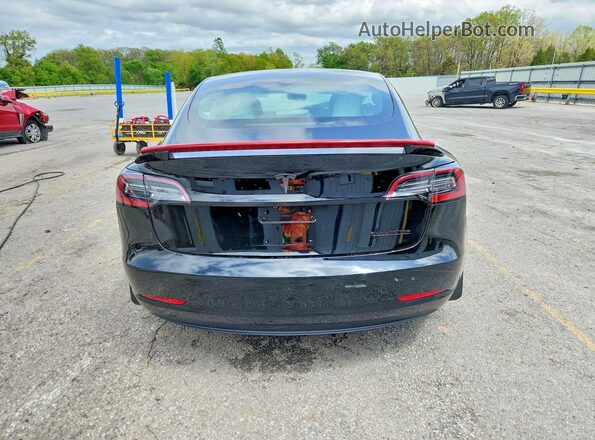 5YJ3E1EB5KF440346 2019 TESLA MODEL Black Հետևի տեսք