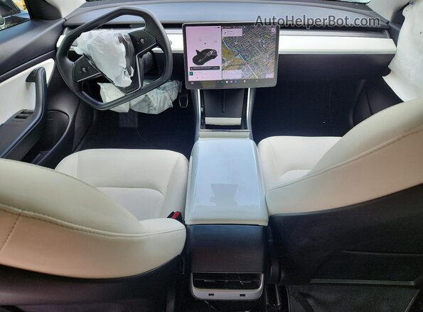 5YJ3E1EB5KF440346 2019 TESLA MODEL Black Առջևի վահանակի տեսք