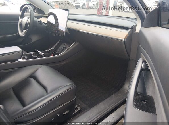 5YJ3E1EB5KF441576 2019 TESLA MODEL 3 Black Вид салону спереду