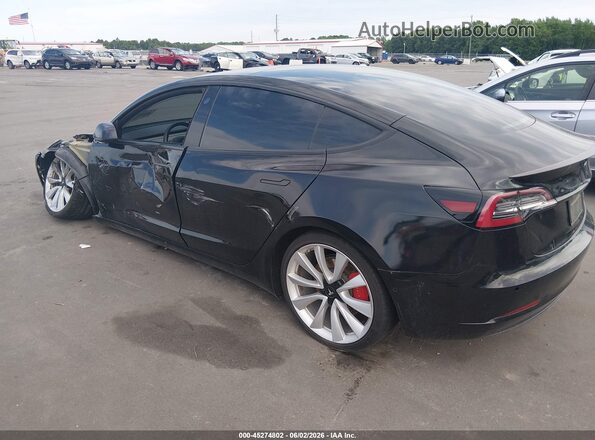 5YJ3E1EB5KF441576 2019 TESLA MODEL 3 Black Задня ліва чверть