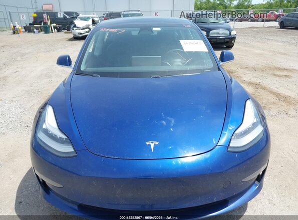 5YJ3E1EB5KF442162 2019 TESLA MODEL 3 Blue Առջևի վահանակի տեսք