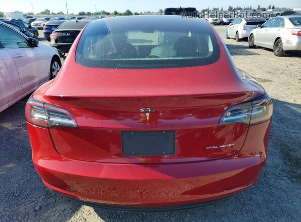 5YJ3E1EB5KF496724 2019 TESLA MODEL Burgundy 