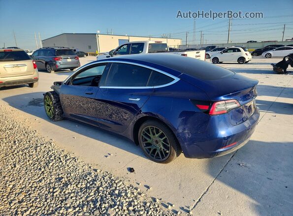 5YJ3E1EB5LF617625 2020 TESLA MODEL Синий Задняя левая четверть