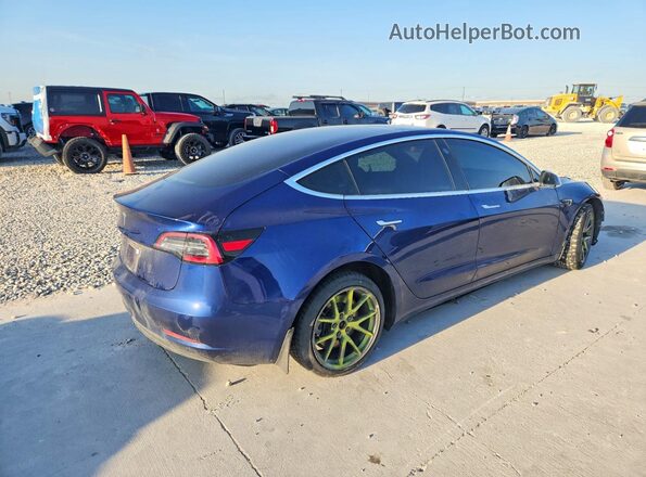 5YJ3E1EB5LF617625 2020 TESLA MODEL Синий Задняя правая четверть