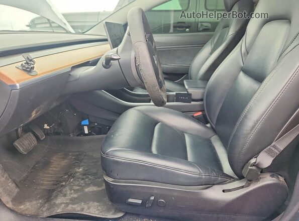 5YJ3E1EB5LF617625 2020 TESLA MODEL Синий Вид салона спереди