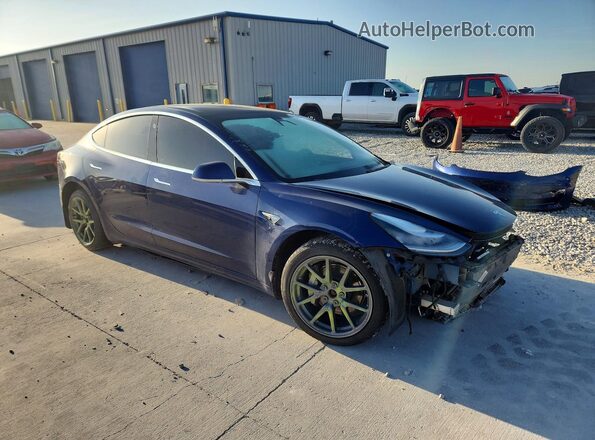 5YJ3E1EB5LF617625 2020 TESLA MODEL Синий Передняя правая четверть