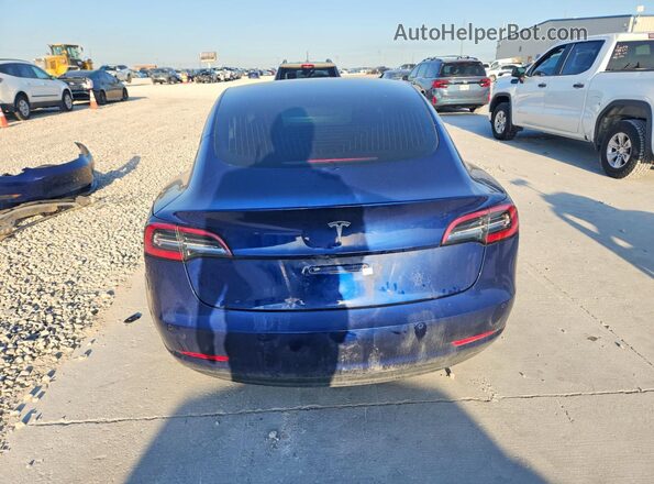 5YJ3E1EB5LF617625 2020 TESLA MODEL Синий Вид сзади