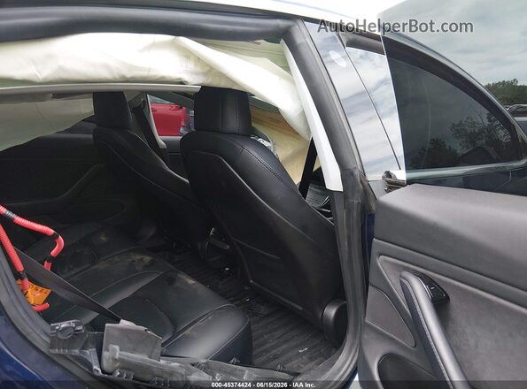 5YJ3E1EB5LF647661 2020 TESLA MODEL 3 Blue Widok naklejki z numerem VIN