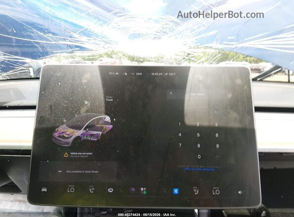 5YJ3E1EB5LF647661 2020 TESLA MODEL 3 Blue Widok tylnych siedzeń
