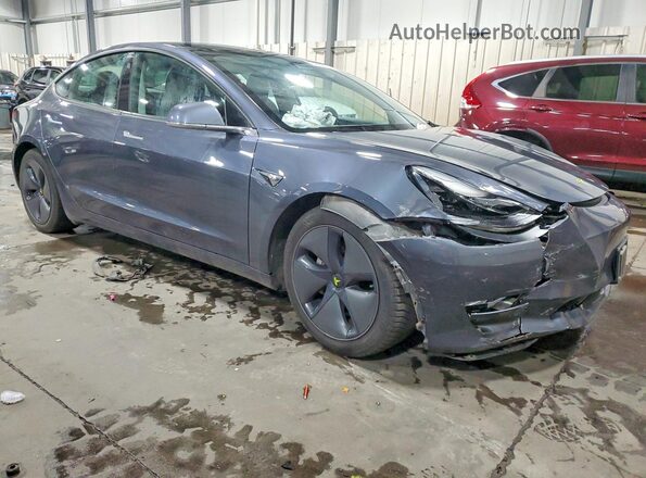 5YJ3E1EB5LF710919 2020 TESLA MODEL Угольный Передняя правая четверть