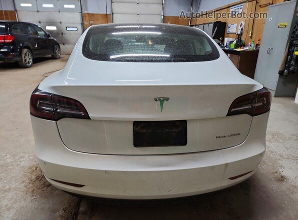 5YJ3E1EB5LF744360 2020 TESLA MODEL White Հետևի տեսք