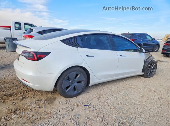 5YJ3E1EB5MF079803 2021 TESLA MODEL White უკანა მარჯვენა