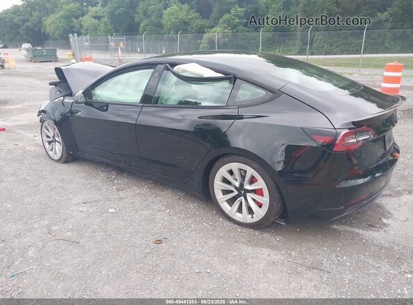 5YJ3E1EB5MF916050 2021 TESLA MODEL 3 Черный Задняя левая четверть