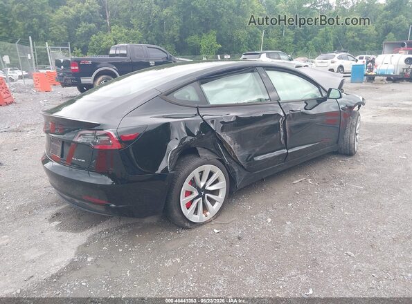 5YJ3E1EB5MF916050 2021 TESLA MODEL 3 Черный Задняя правая четверть