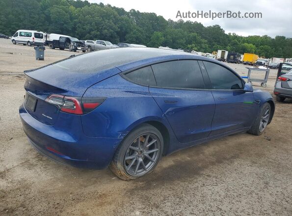 5YJ3E1EB5MF948156 2021 TESLA MODEL Blue 