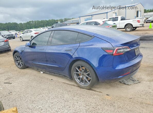 5YJ3E1EB5MF948156 2021 TESLA MODEL Blue 