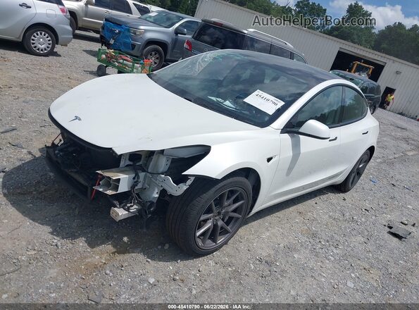 5YJ3E1EB5MF974806 2021 TESLA MODEL 3 Белый Передняя левая четверть