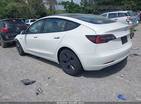 5YJ3E1EB5MF974806 2021 TESLA MODEL 3 Белый Задняя левая четверть