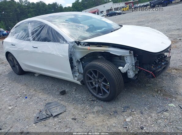 5YJ3E1EB5MF974806 2021 TESLA MODEL 3 Белый Вид задней части салона
