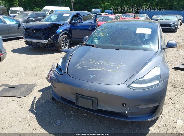 5YJ3E1EB5MF979195 2021 TESLA MODEL 3 Gray Widok zestawu wskaźników