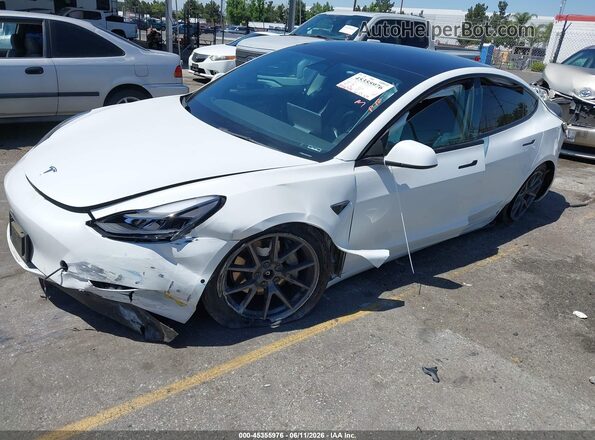 5YJ3E1EB5NF168420 2022 TESLA MODEL 3 White Vista tres cuartos delantera izquierda