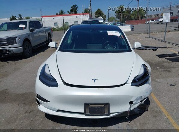 5YJ3E1EB5NF168420 2022 TESLA MODEL 3 White Vista del cuadro de instrumentos