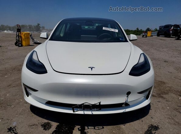 5YJ3E1EB5NF250177 2022 TESLA MODEL Белый Вид спереди
