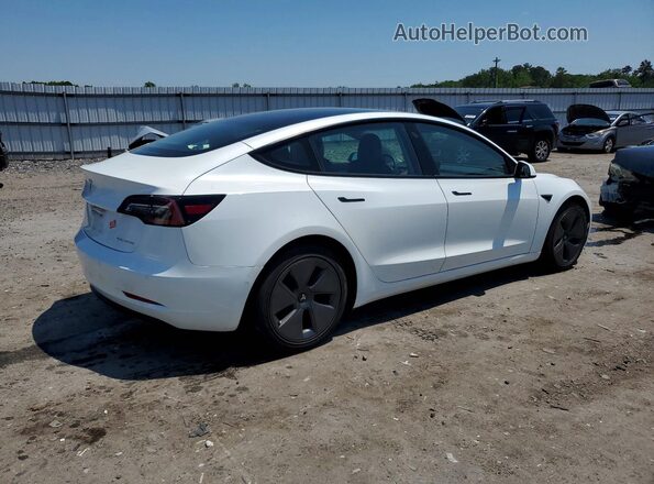 5YJ3E1EB5NF250177 2022 TESLA MODEL Белый Задняя правая четверть