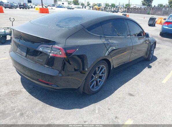 5YJ3E1EB5NF277072 2022 TESLA MODEL 3 Черный Задняя правая четверть