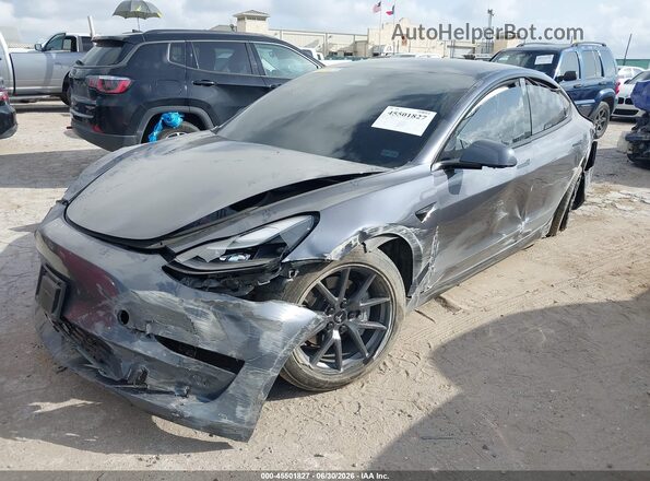 5YJ3E1EB5PF659475 2023 TESLA MODEL 3 Серый Передняя левая четверть