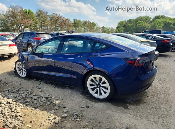 5YJ3E1EB5PF660934 2023 TESLA MODEL Blue 