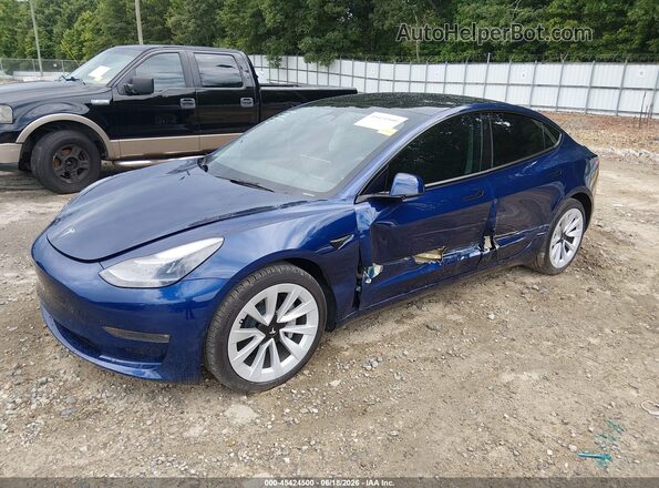 5YJ3E1EB5PF670170 2023 TESLA MODEL 3 Blue Vista tres cuartos delantera izquierda