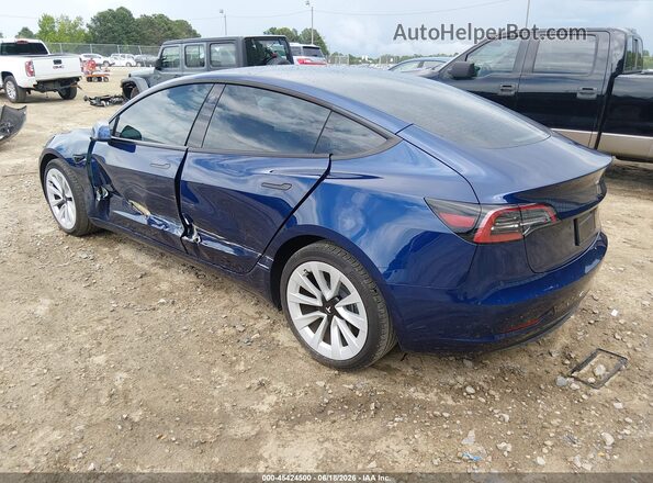 5YJ3E1EB5PF670170 2023 TESLA MODEL 3 Blue Trasero izquierdo