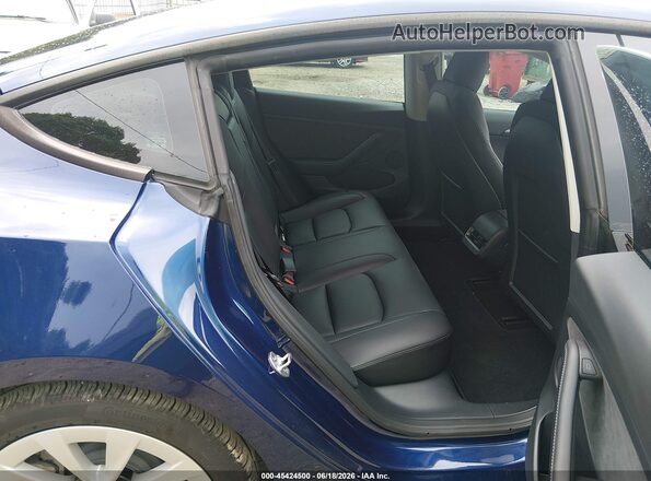 5YJ3E1EB5PF670170 2023 TESLA MODEL 3 Blue Vista de la etiqueta del VIN
