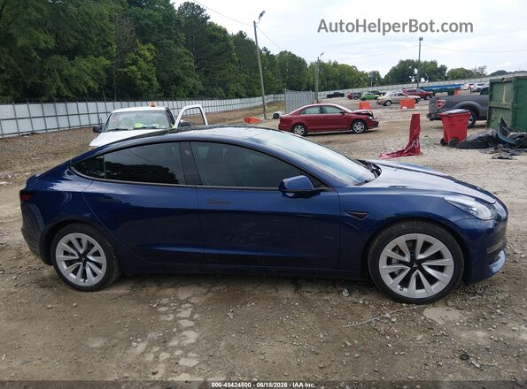 5YJ3E1EB5PF670170 2023 TESLA MODEL 3 Blue Vista interior trasera