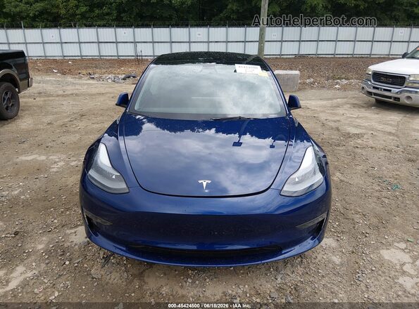 5YJ3E1EB5PF670170 2023 TESLA MODEL 3 Blue Vista del cuadro de instrumentos