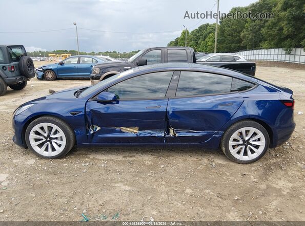 5YJ3E1EB5PF670170 2023 TESLA MODEL 3 Blue Vista interior de 360 grados