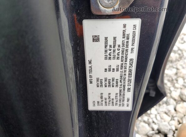 5YJ3E1EB5RF754539 2024 TESLA MODEL Серый 