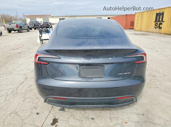 5YJ3E1EB5RF816005 2024 TESLA MODEL Charcoal უკანა ხედი