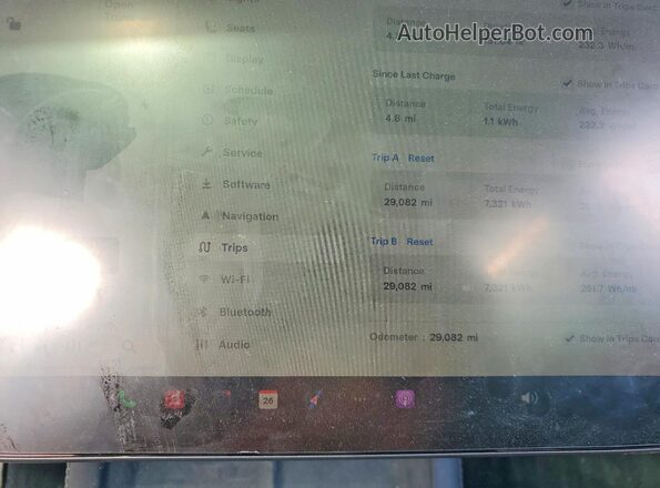 5YJ3E1EB5RF816005 2024 TESLA MODEL Charcoal ხელსაწყოთა პანელის ხედი