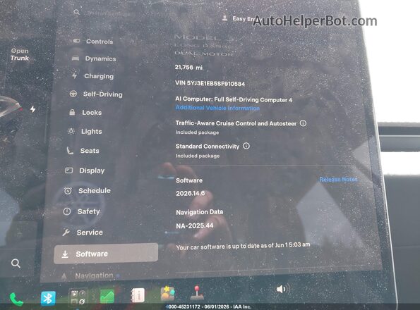 5YJ3E1EB5SF910584 2025 TESLA MODEL 3 Gray 