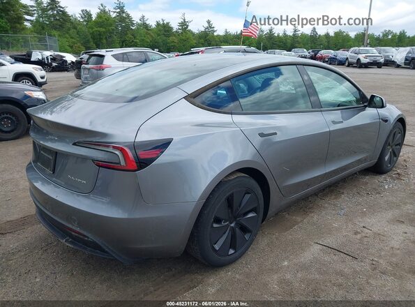 5YJ3E1EB5SF910584 2025 TESLA MODEL 3 Gray Trasero derecho
