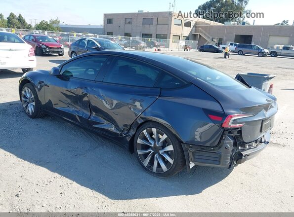 5YJ3E1EB5SF928311 2025 TESLA MODEL 3 Серый Задняя левая четверть