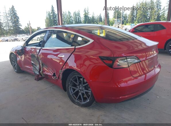 5YJ3E1EB6JF055098 2018 TESLA MODEL 3 Red Tył lewy