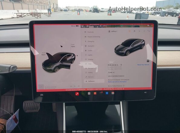 5YJ3E1EB6JF089834 2018 TESLA MODEL 3 Gray Rear seats view