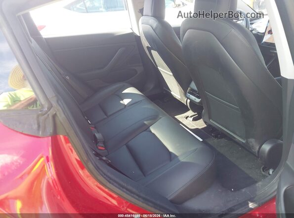5YJ3E1EB6JF133668 2018 TESLA MODEL 3 Red VIN sticker view