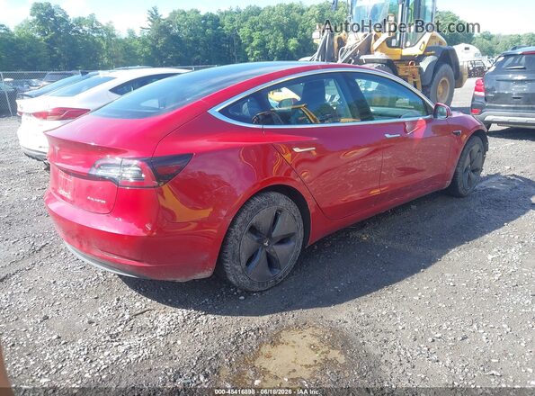 5YJ3E1EB6JF133668 2018 TESLA MODEL 3 Red Rear right